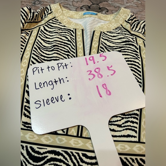 J. Mclaughlin Lola Dress Size L Neutral Animal Print 3/4 Sleeve Catalina Cloth - Picture 4 of 6